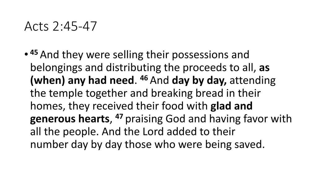 acts 2 45 47