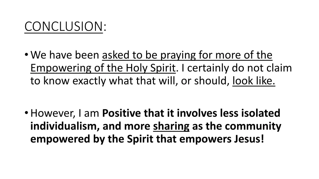 conclusion