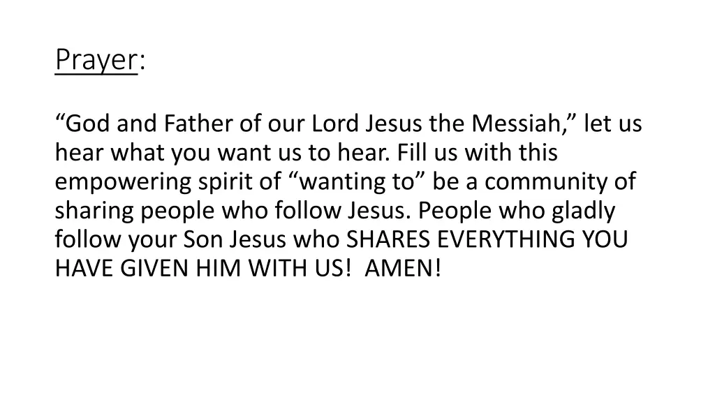 prayer