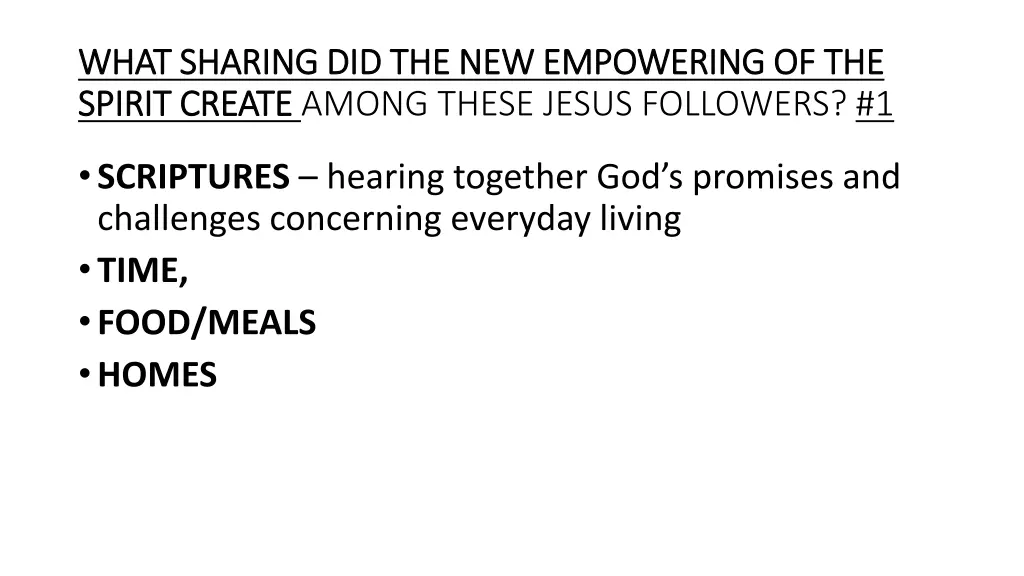 what sharing did the new empowering of the what