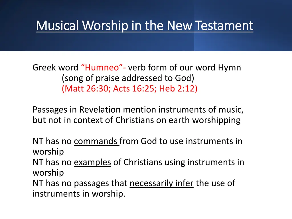 musical worship in the new testament musical 3