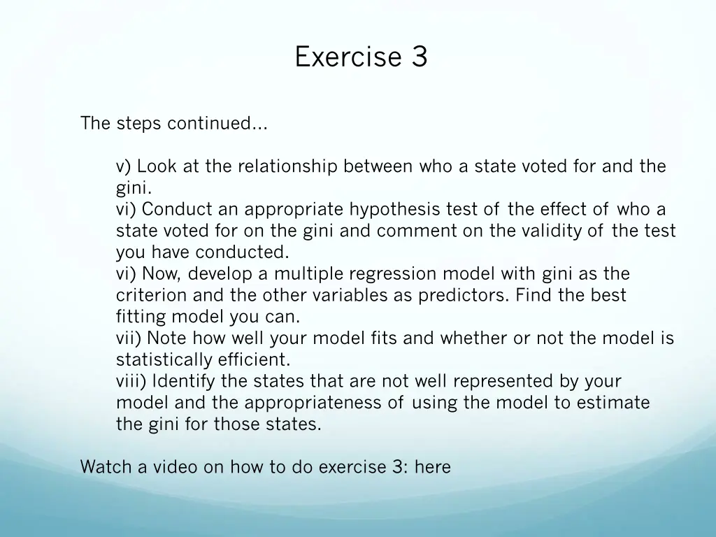 exercise 3 1