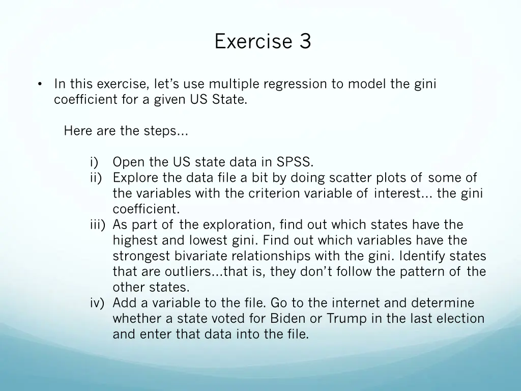 exercise 3