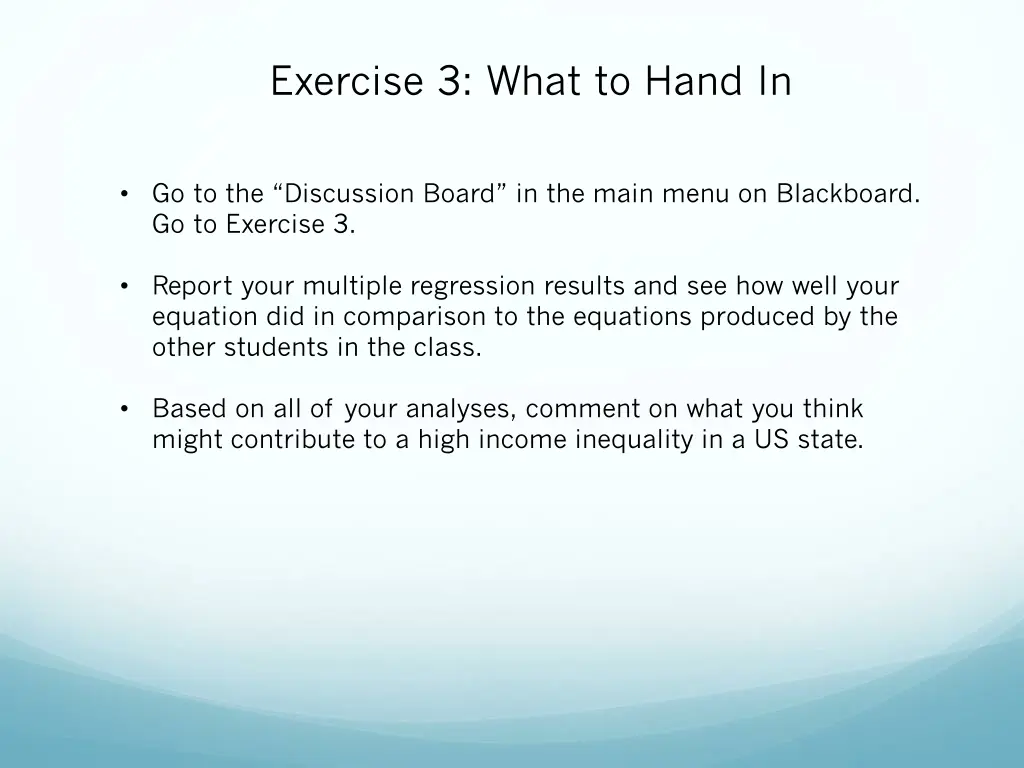 exercise 3 what to hand in