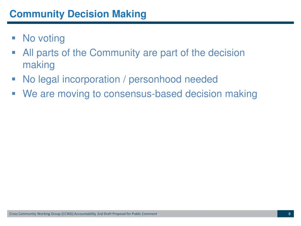 community decision making