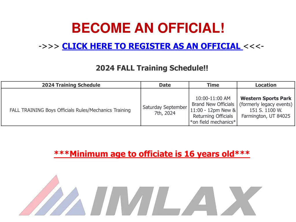 become an official