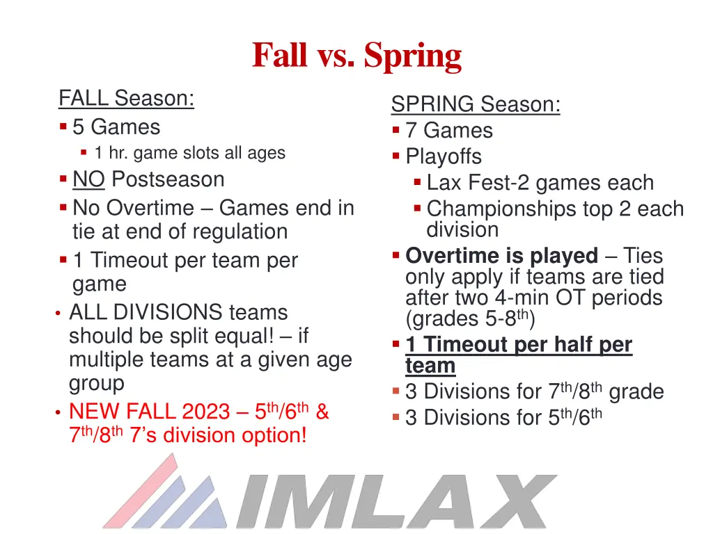 fall vs spring
