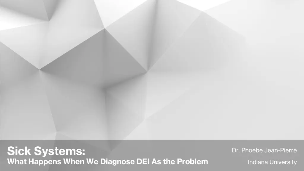 sick systems what happens when we diagnose