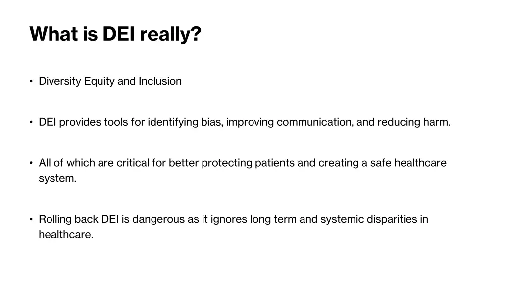 what is dei really