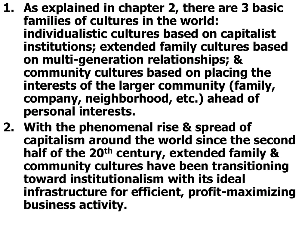 1 as explained in chapter 2 there are 3 basic