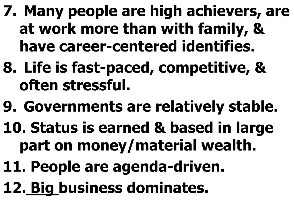 7 many people are high achievers are at work more