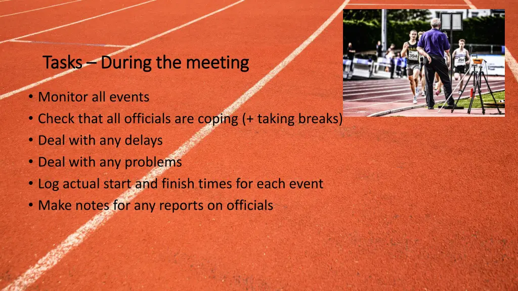 tasks tasks during the meeting during the meeting