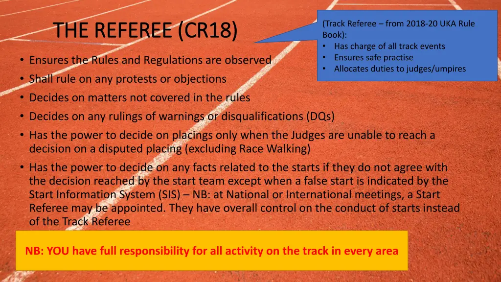 track referee from 2018 20 uka rule book