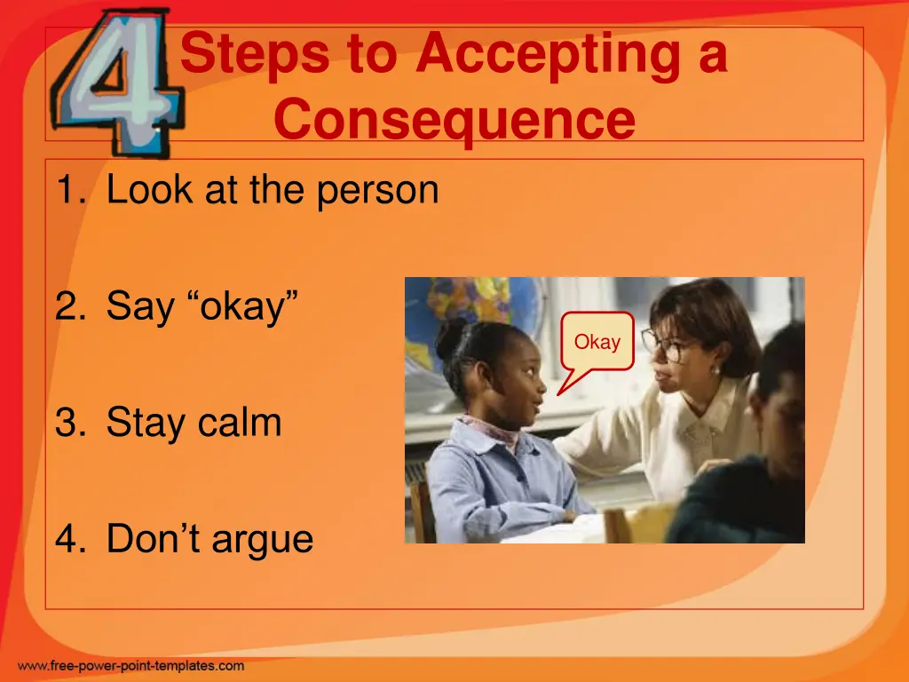 steps to accepting a consequence 1 look