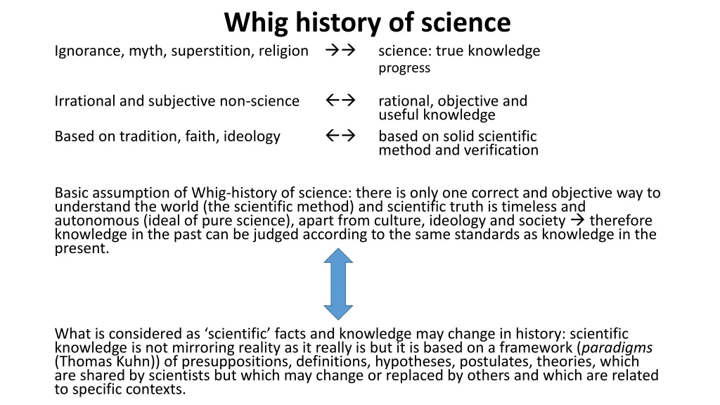 whig history of science
