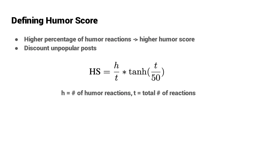 defining humor score 1