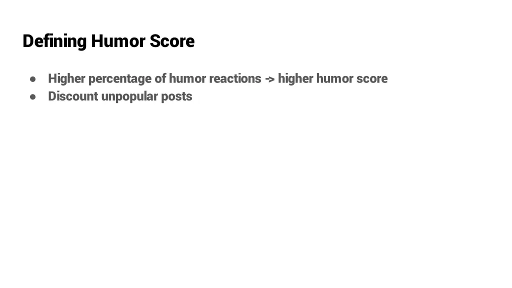 defining humor score