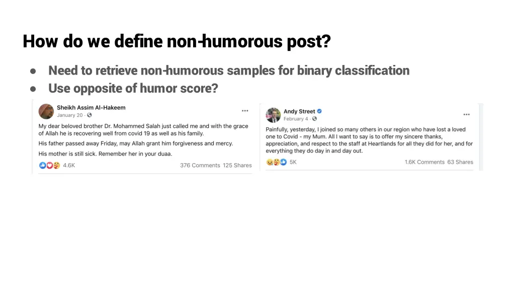 how do we define non humorous post 2