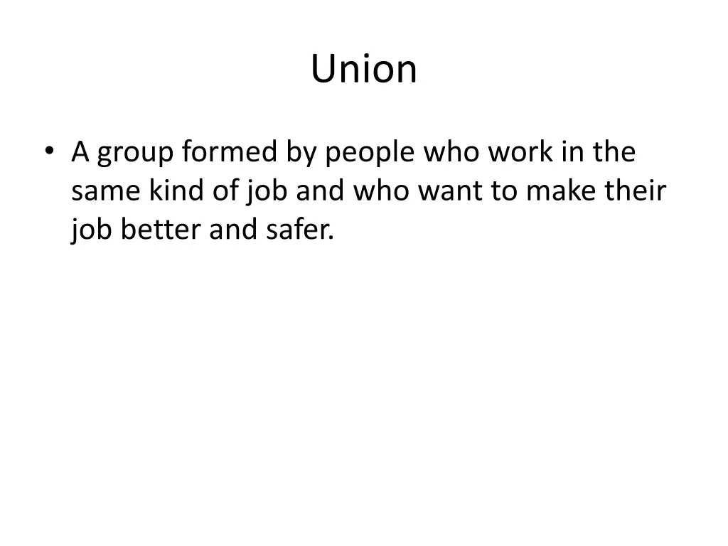 union