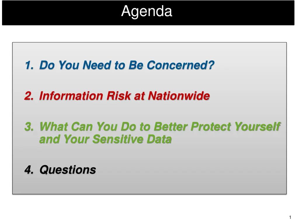 agenda