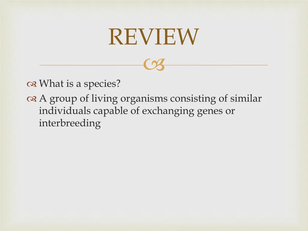 review