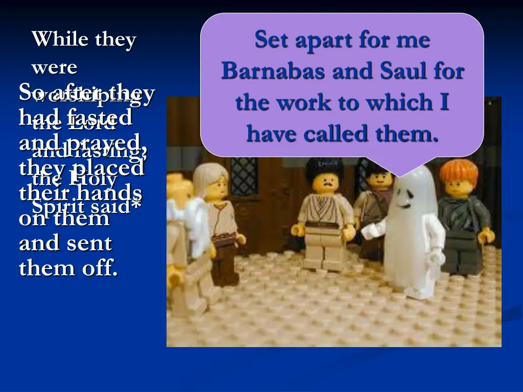 set apart for me barnabas and saul for the work