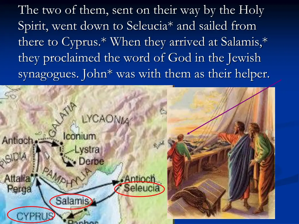 the two of them sent on their way by the holy