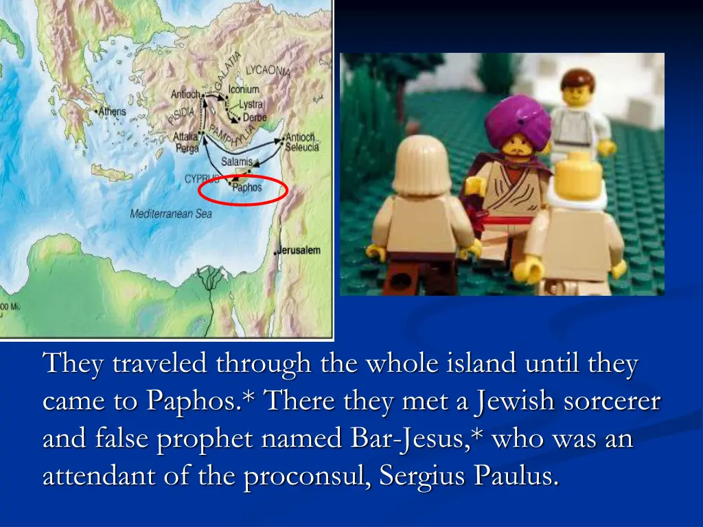 they traveled through the whole island until they