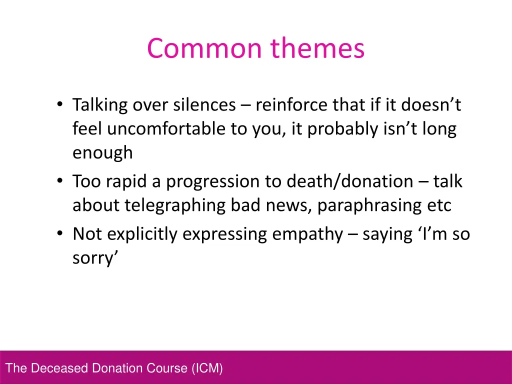 common themes