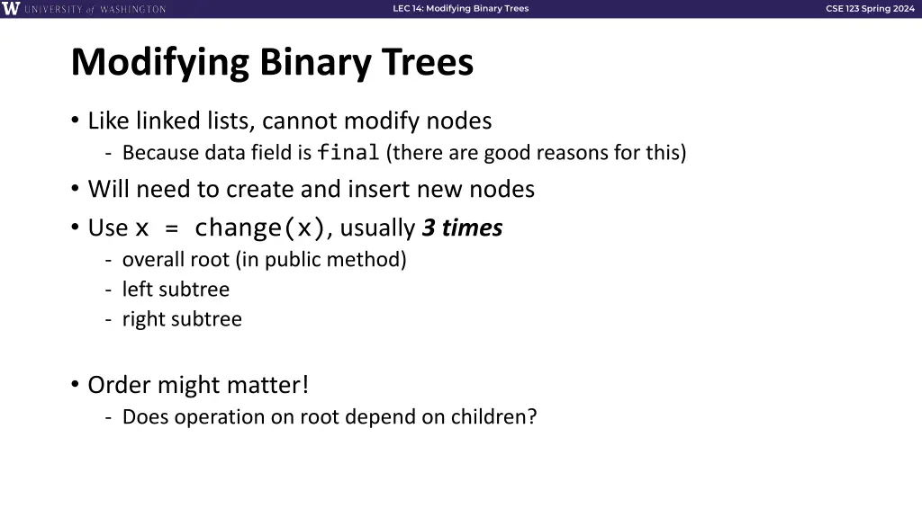 lec 14 modifying binary trees 5