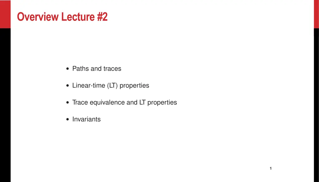 overview lecture 2