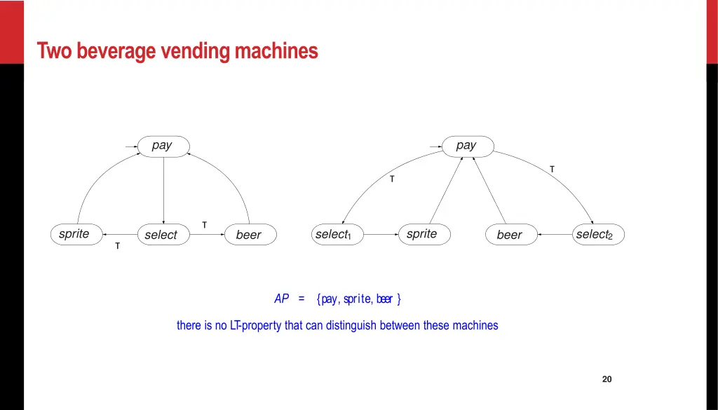 two beverage vending machines