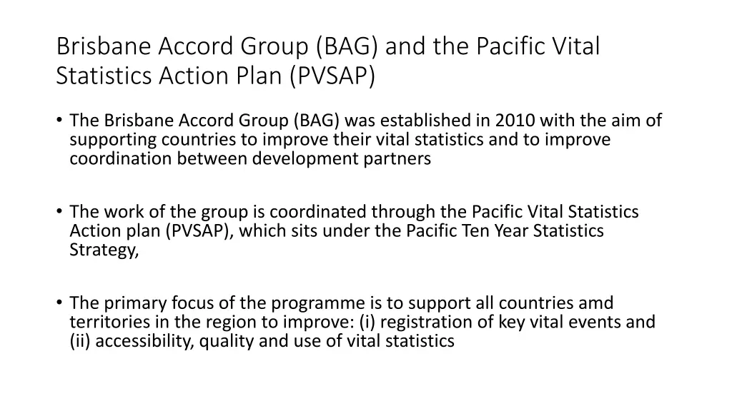 brisbane accord group bag and the pacific vital