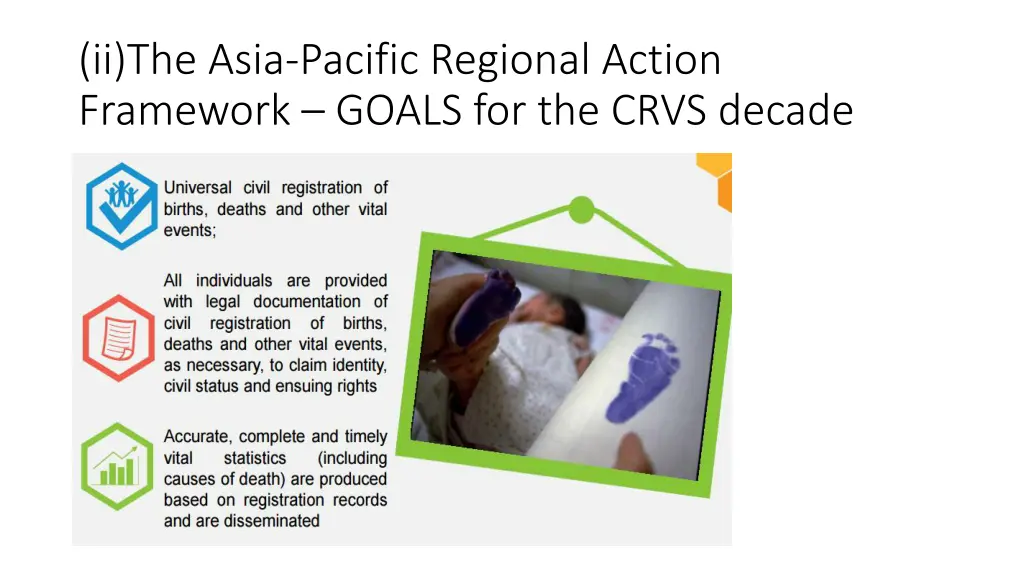 ii the asia pacific regional action framework