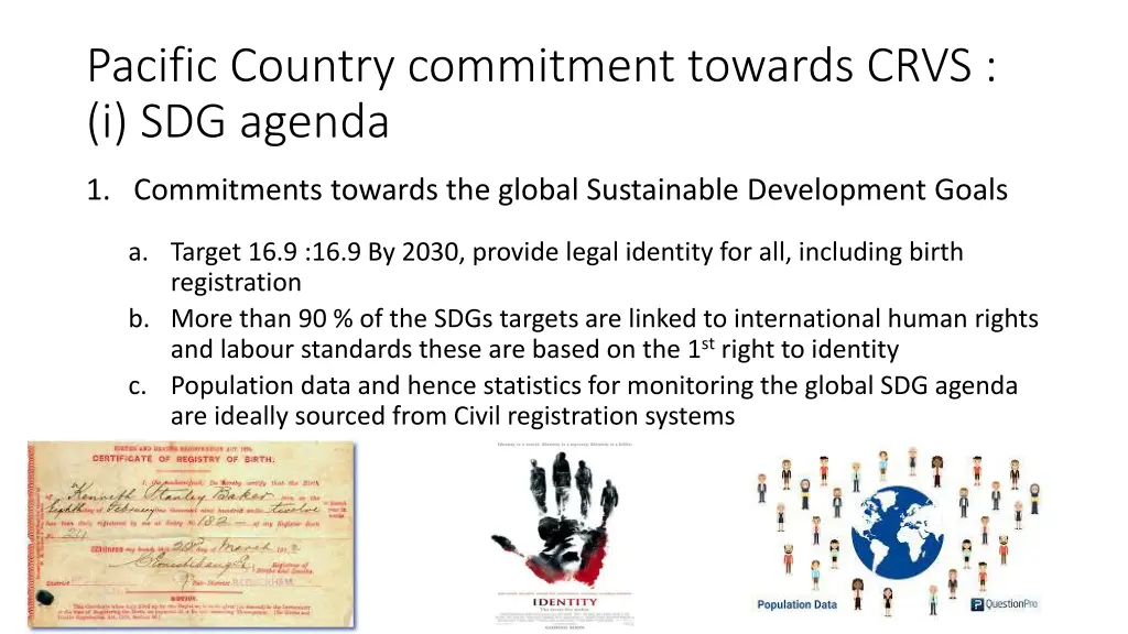 pacific country commitment towards crvs