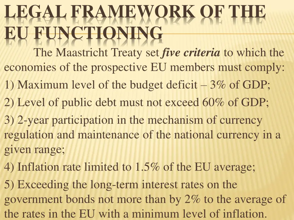 legal framework of the eu functioning 1