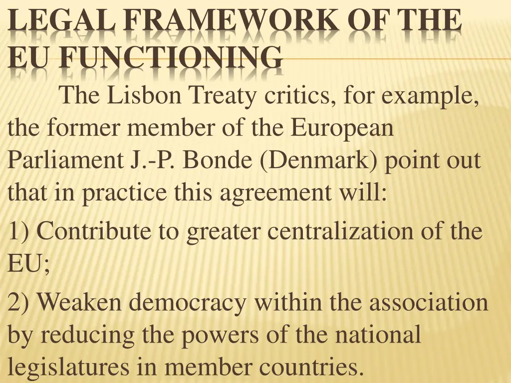 legal framework of the eu functioning the lisbon