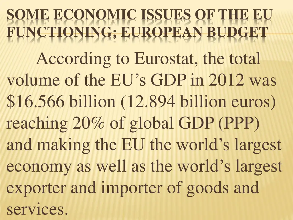 some economic issues of the eu functioning 3