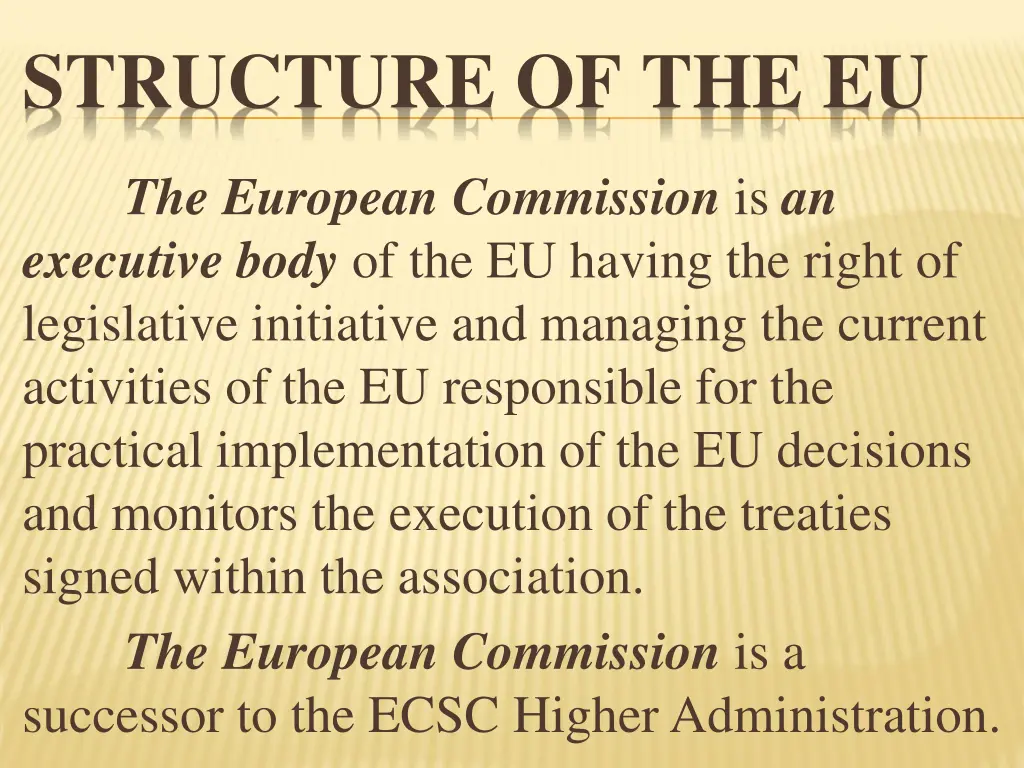 structure of the eu 4