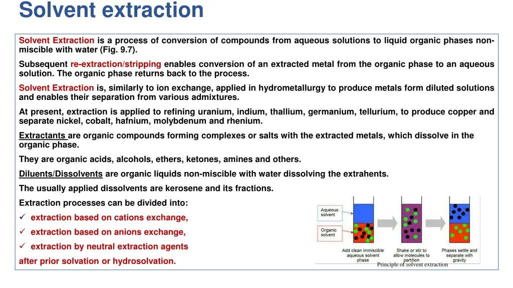 solvent extraction