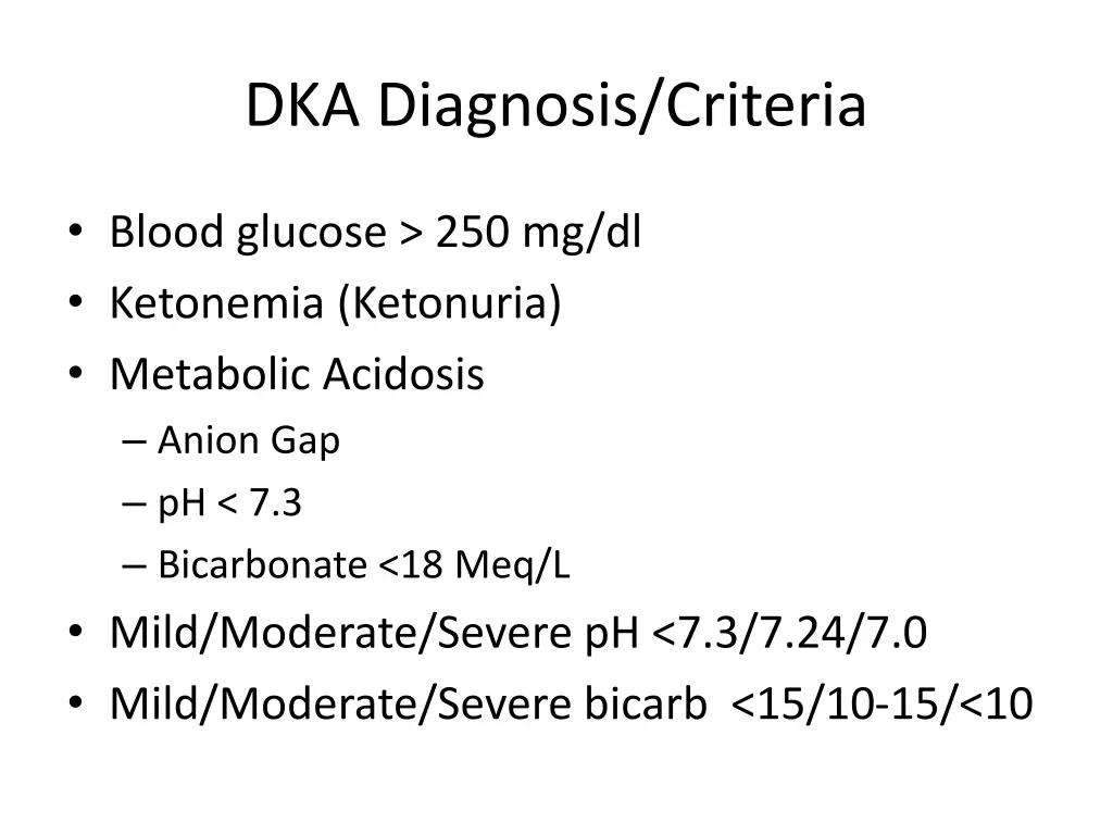 dka diagnosis criteria