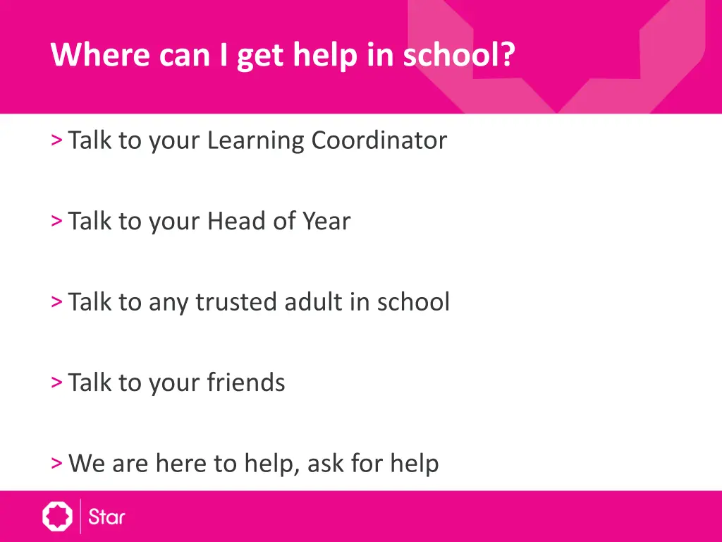 where can i get help in school
