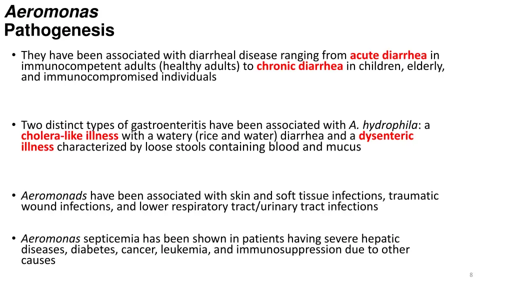 aeromonas pathogenesis