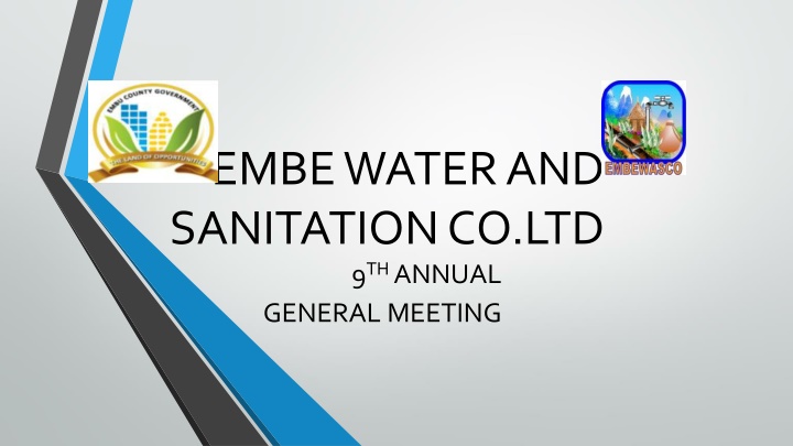 embe water and sanitation co ltd 9 th annual