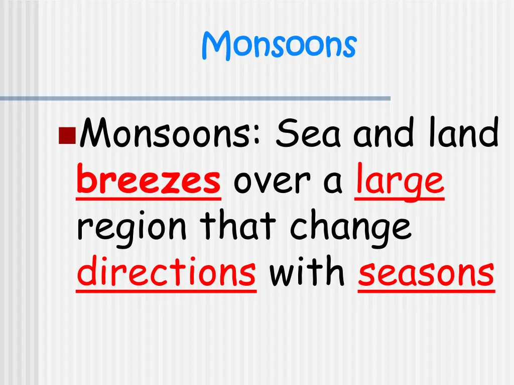 monsoons monsoons