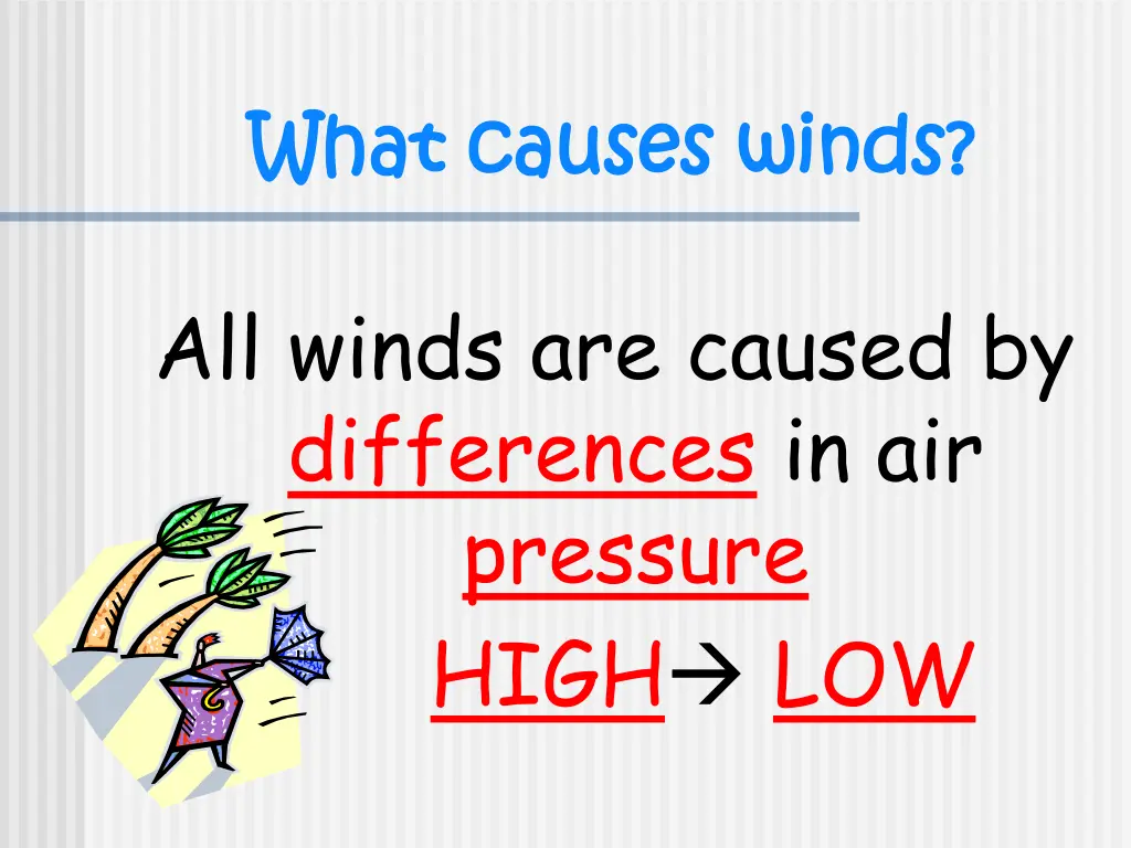 what causes winds what causes winds