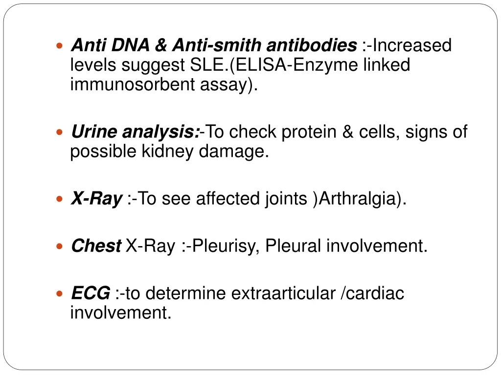 anti dna anti smith antibodies increased levels