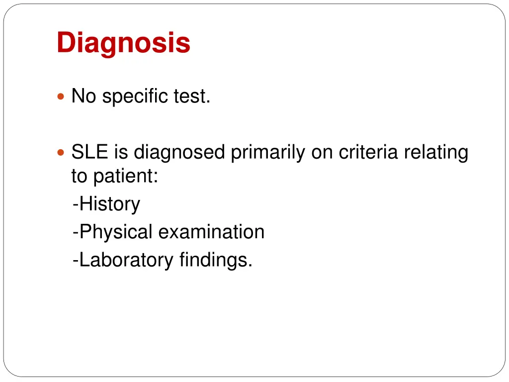 diagnosis