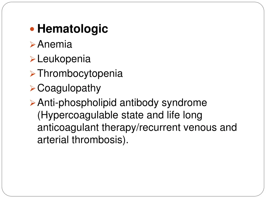hematologic anemia leukopenia thrombocytopenia