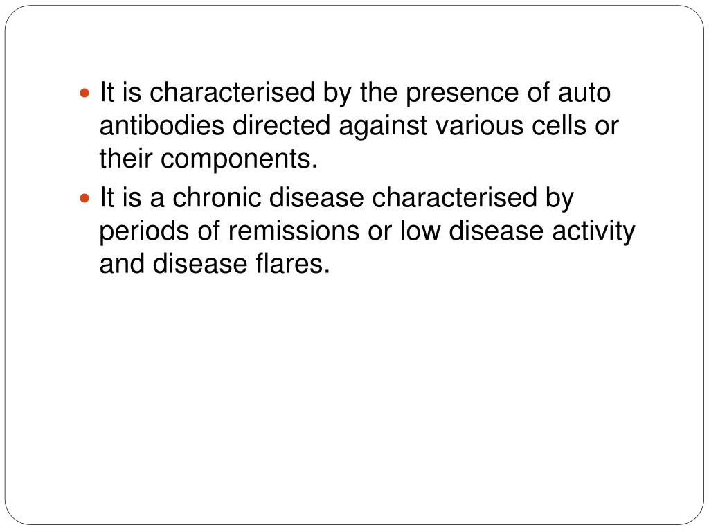 it is characterised by the presence of auto